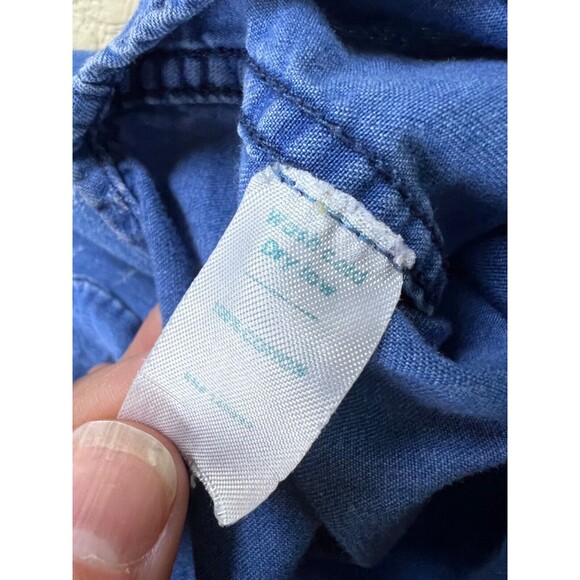 Marine Layer Washington‎ Button Down Shirt Long Sleeve Denim | Men’s Size Large - Picture 8 of 16